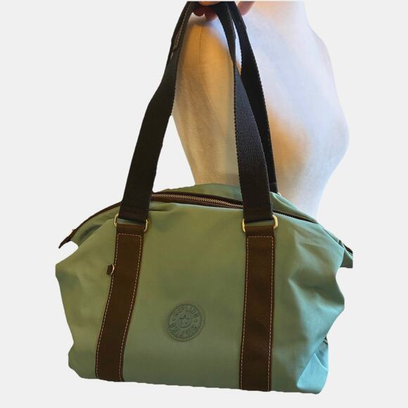 VTG Kipling tote Blue Gray Art Mini multi-use bag Purse 12x12 EUC School Casual - Picture 2 of 15